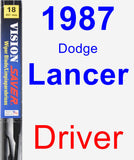 Driver Wiper Blade for 1987 Dodge Lancer - Vision Saver