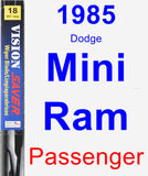 Passenger Wiper Blade for 1985 Dodge Mini Ram - Vision Saver