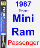 Passenger Wiper Blade for 1987 Dodge Mini Ram - Vision Saver