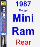 Rear Wiper Blade for 1987 Dodge Mini Ram - Vision Saver