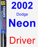 Driver Wiper Blade for 2002 Dodge Neon - Vision Saver