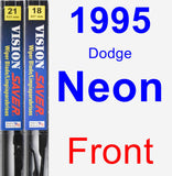 Front Wiper Blade Pack for 1995 Dodge Neon - Vision Saver