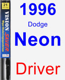 Driver Wiper Blade for 1996 Dodge Neon - Vision Saver