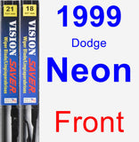 Front Wiper Blade Pack for 1999 Dodge Neon - Vision Saver