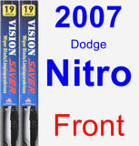 Front Wiper Blade Pack for 2007 Dodge Nitro - Vision Saver