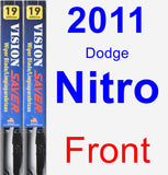 Front Wiper Blade Pack for 2011 Dodge Nitro - Vision Saver