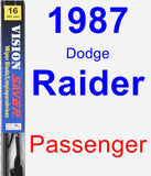 Passenger Wiper Blade for 1987 Dodge Raider - Vision Saver