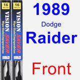 Front Wiper Blade Pack for 1989 Dodge Raider - Vision Saver