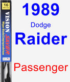 Passenger Wiper Blade for 1989 Dodge Raider - Vision Saver