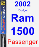 Passenger Wiper Blade for 2002 Dodge Ram 1500 - Vision Saver