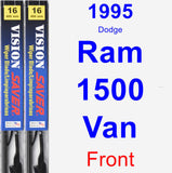 Front Wiper Blade Pack for 1995 Dodge Ram 1500 Van - Vision Saver