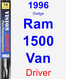 Driver Wiper Blade for 1996 Dodge Ram 1500 Van - Vision Saver