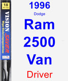 Driver Wiper Blade for 1996 Dodge Ram 2500 Van - Vision Saver