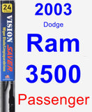 Passenger Wiper Blade for 2003 Dodge Ram 3500 - Vision Saver