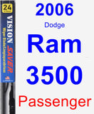 Passenger Wiper Blade for 2006 Dodge Ram 3500 - Vision Saver