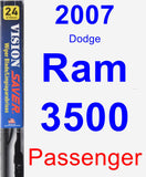 Passenger Wiper Blade for 2007 Dodge Ram 3500 - Vision Saver
