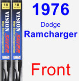 Front Wiper Blade Pack for 1976 Dodge Ramcharger - Vision Saver