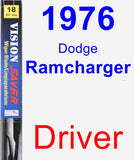 Driver Wiper Blade for 1976 Dodge Ramcharger - Vision Saver