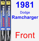 Front Wiper Blade Pack for 1981 Dodge Ramcharger - Vision Saver