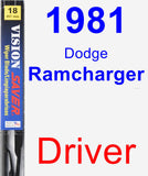 Driver Wiper Blade for 1981 Dodge Ramcharger - Vision Saver