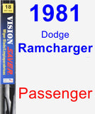 Passenger Wiper Blade for 1981 Dodge Ramcharger - Vision Saver