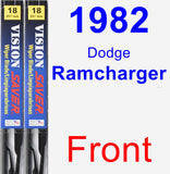 Front Wiper Blade Pack for 1982 Dodge Ramcharger - Vision Saver
