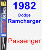 Passenger Wiper Blade for 1982 Dodge Ramcharger - Vision Saver