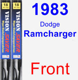 Front Wiper Blade Pack for 1983 Dodge Ramcharger - Vision Saver