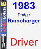 Driver Wiper Blade for 1983 Dodge Ramcharger - Vision Saver