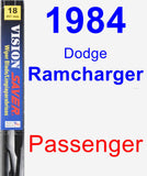 Passenger Wiper Blade for 1984 Dodge Ramcharger - Vision Saver