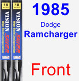 Front Wiper Blade Pack for 1985 Dodge Ramcharger - Vision Saver