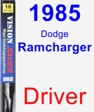 Driver Wiper Blade for 1985 Dodge Ramcharger - Vision Saver