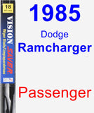 Passenger Wiper Blade for 1985 Dodge Ramcharger - Vision Saver
