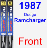 Front Wiper Blade Pack for 1987 Dodge Ramcharger - Vision Saver
