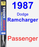 Passenger Wiper Blade for 1987 Dodge Ramcharger - Vision Saver