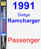 Passenger Wiper Blade for 1991 Dodge Ramcharger - Vision Saver