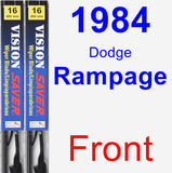 Front Wiper Blade Pack for 1984 Dodge Rampage - Vision Saver