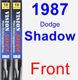 Front Wiper Blade Pack for 1987 Dodge Shadow - Vision Saver