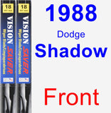 Front Wiper Blade Pack for 1988 Dodge Shadow - Vision Saver