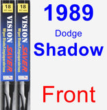 Front Wiper Blade Pack for 1989 Dodge Shadow - Vision Saver