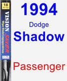Passenger Wiper Blade for 1994 Dodge Shadow - Vision Saver