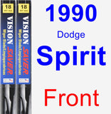 Front Wiper Blade Pack for 1990 Dodge Spirit - Vision Saver