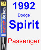 Passenger Wiper Blade for 1992 Dodge Spirit - Vision Saver