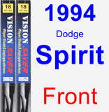 Front Wiper Blade Pack for 1994 Dodge Spirit - Vision Saver