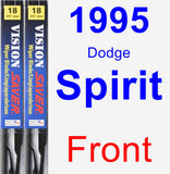 Front Wiper Blade Pack for 1995 Dodge Spirit - Vision Saver