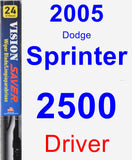 Driver Wiper Blade for 2005 Dodge Sprinter 2500 - Vision Saver