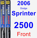 Front Wiper Blade Pack for 2006 Dodge Sprinter 2500 - Vision Saver
