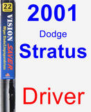 Driver Wiper Blade for 2001 Dodge Stratus - Vision Saver