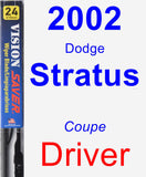 Driver Wiper Blade for 2002 Dodge Stratus - Vision Saver