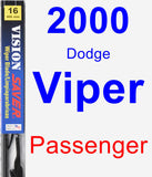 Passenger Wiper Blade for 2000 Dodge Viper - Vision Saver